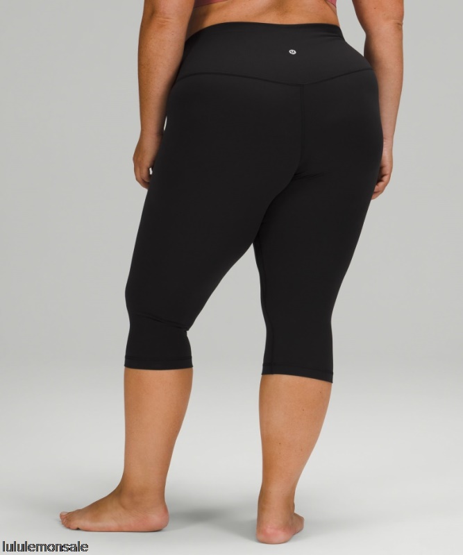 Lululemon Damen DELULU111 | Ausrichten Hochhaus Crop 17 Schwarz